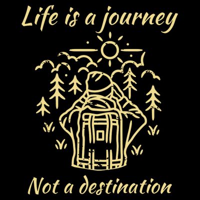 Wayward Son Life Is A Journey Hiking Camping T-Shirt