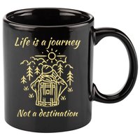 Wayward Son Life Is A Journey Hiking Camping 11oz C Handle Ceramic Mug