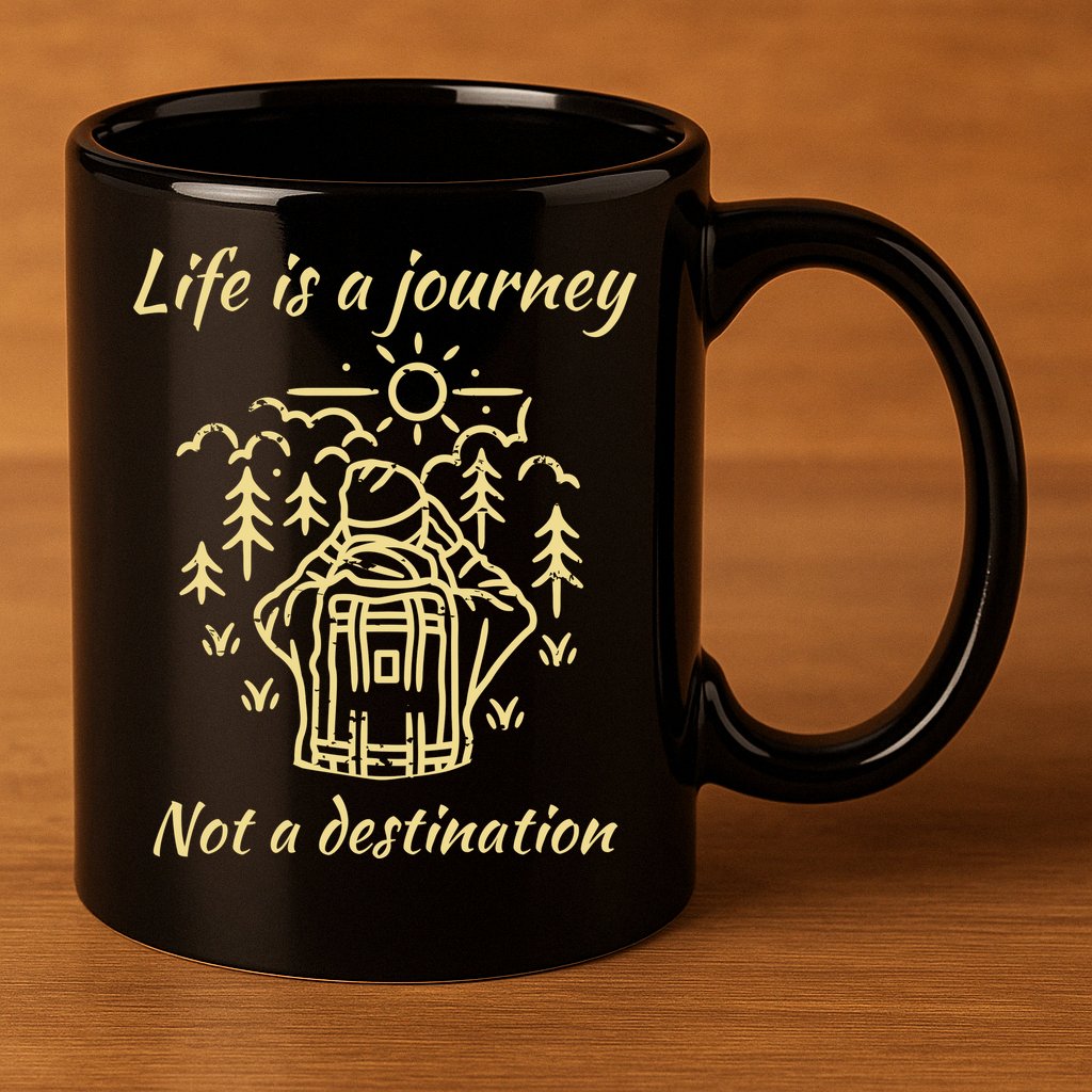 Wayward Son Life Is A Journey Hiking Camping 11oz C Handle Ceramic Mug