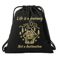 Wayward Son Life Is A Journey Hiking Camping Drawstring Bag