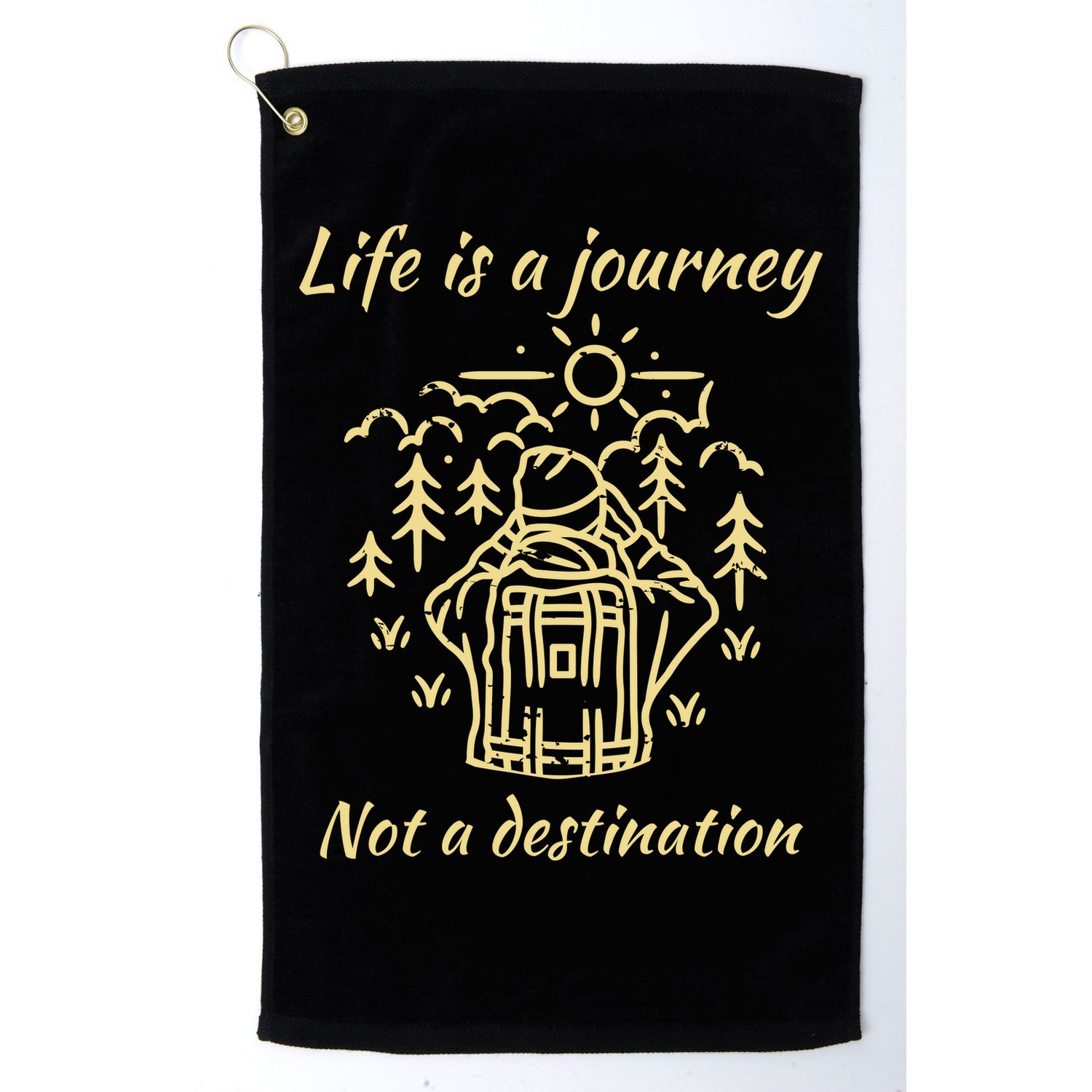 Wayward Son Life Is A Journey Hiking Camping Golf Towel