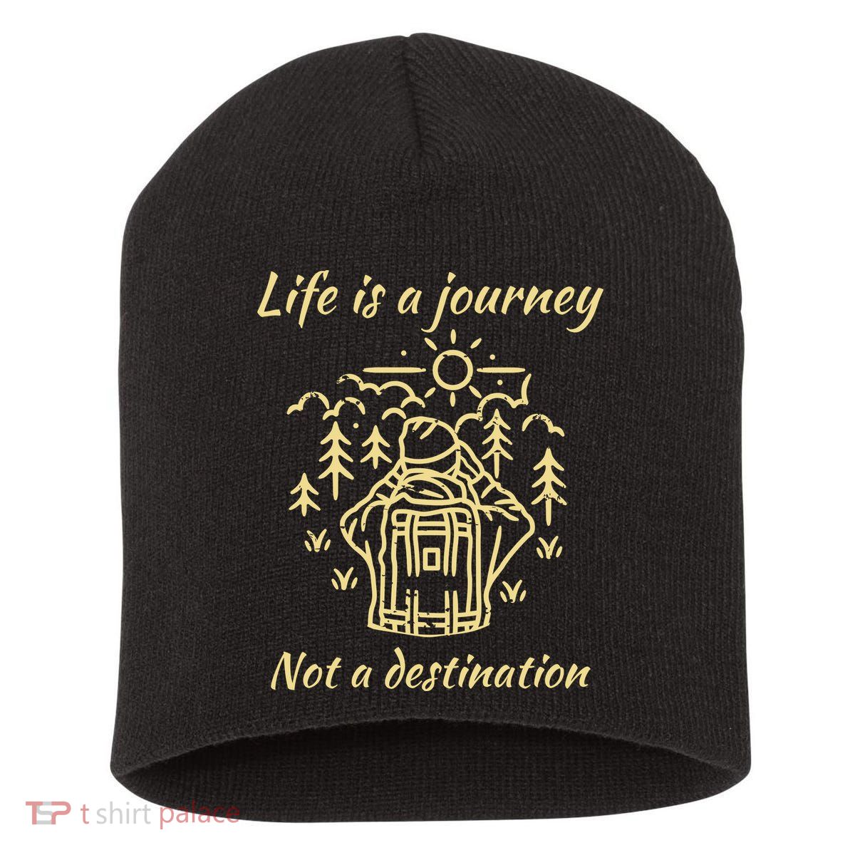 Wayward Son Life Is A Journey Hiking Camping Short Acrylic Beanie