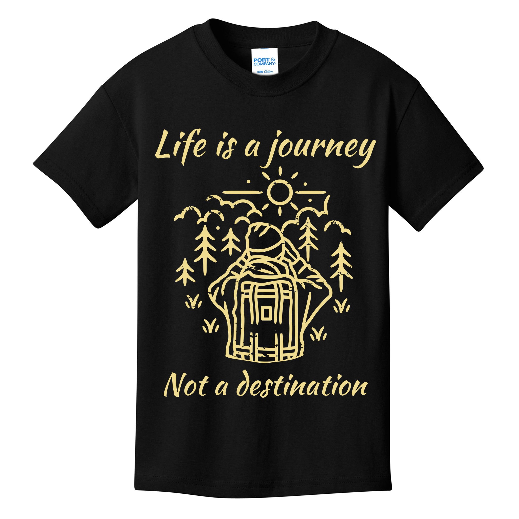 Wayward Son Life Is A Journey Hiking Camping Kids T-Shirt