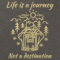 Wayward Son Life Is A Journey Hiking Camping Cotton Canvas Backpack