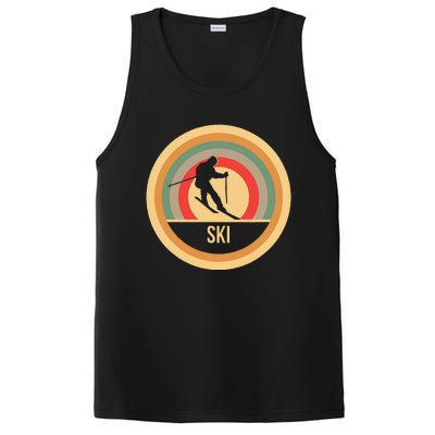 Water Ski Lover Gift Waterski Love Retro Skiing PosiCharge Competitor Tank