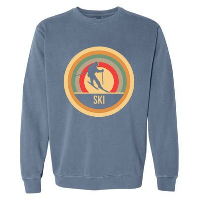 Water Ski Lover Gift Waterski Love Retro Skiing Garment-Dyed Sweatshirt