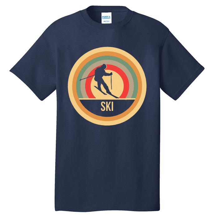 Water Ski Lover Gift Waterski Love Retro Skiing Tall T-Shirt