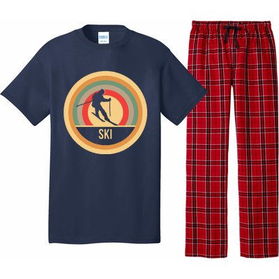 Water Ski Lover Gift Waterski Love Retro Skiing Pajama Set