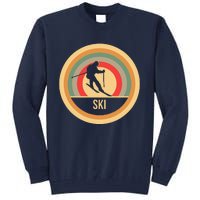 Water Ski Lover Gift Waterski Love Retro Skiing Tall Sweatshirt