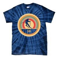 Water Ski Lover Gift Waterski Love Retro Skiing Tie-Dye T-Shirt