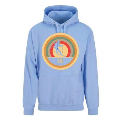 Water Ski Lover Gift Waterski Love Retro Skiing Unisex Surf Hoodie