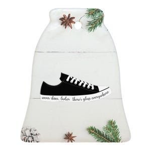 Wear Shoes Ladies ThereS Glass Everywhere Ceramic Bell Ornament