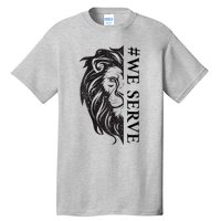 We Serve Lions Vintage Lions Club International Tall T-Shirt