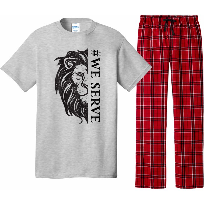 We Serve Lions Vintage Lions Club International Pajama Set