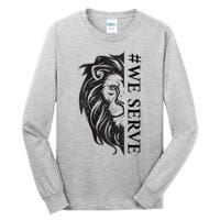 We Serve Lions Vintage Lions Club International Tall Long Sleeve T-Shirt