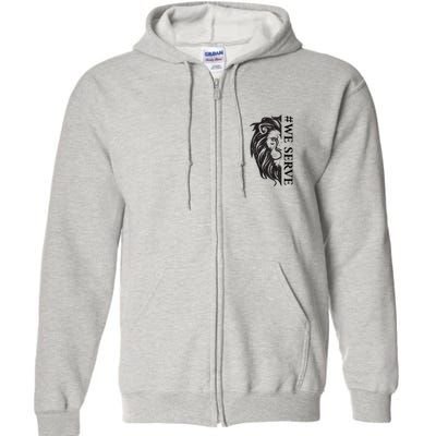 We Serve Lions Vintage Lions Club International Full Zip Hoodie