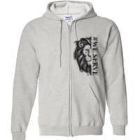 We Serve Lions Vintage Lions Club International Full Zip Hoodie