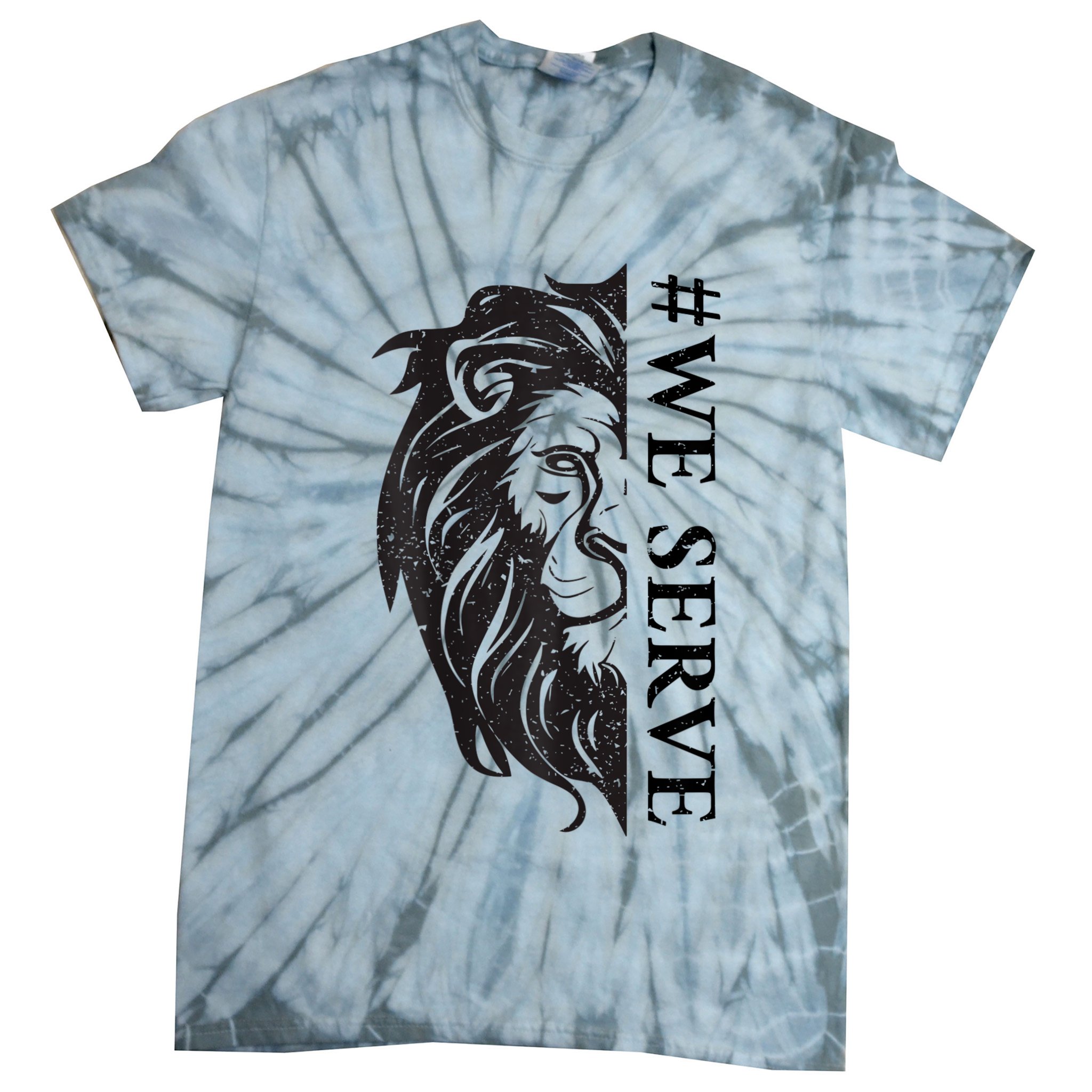 We Serve Lions Vintage Lions Club International Tie-Dye T-Shirt