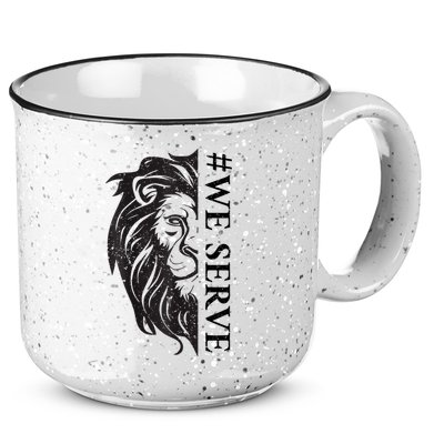 We Serve Lions Vintage Lions Club International 15oz Campfire Ceramic Mug
