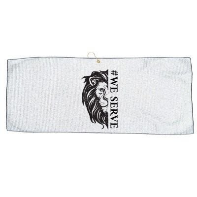 We Serve Lions Vintage Lions Club International Large Microfiber Waffle Golf Towel