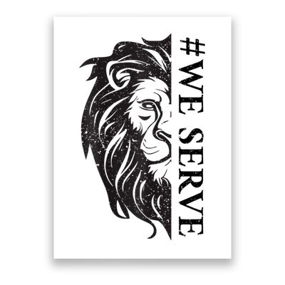 We Serve Lions Vintage Lions Club International Poster