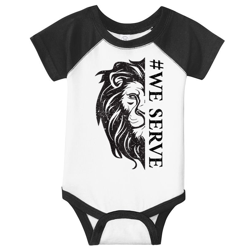 We Serve Lions Vintage Lions Club International Infant Baby Jersey Bodysuit