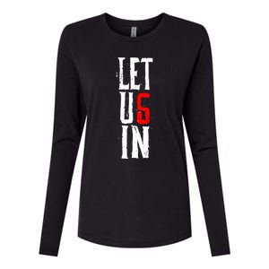 Wyatt Sicks Let Us In Womens Cotton Relaxed Long Sleeve T-Shirt