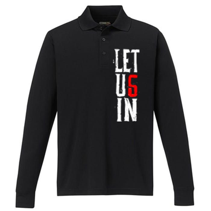 Wyatt Sicks Let Us In Performance Long Sleeve Polo