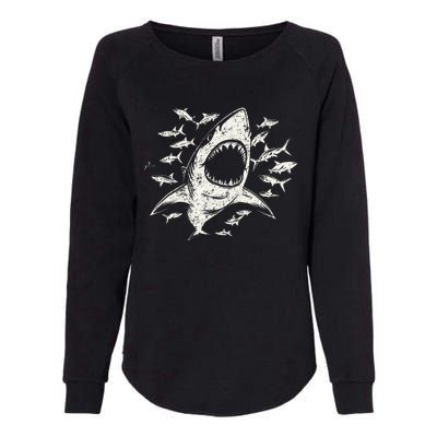 White Shark Lover Marine Biology Animal Science Womens California Wash Sweatshirt