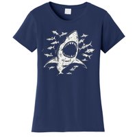 White Shark Lover Marine Biology Animal Science Women's T-Shirt