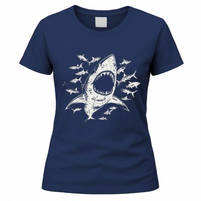 White Shark Lover Marine Biology Animal Science Women's T-Shirt