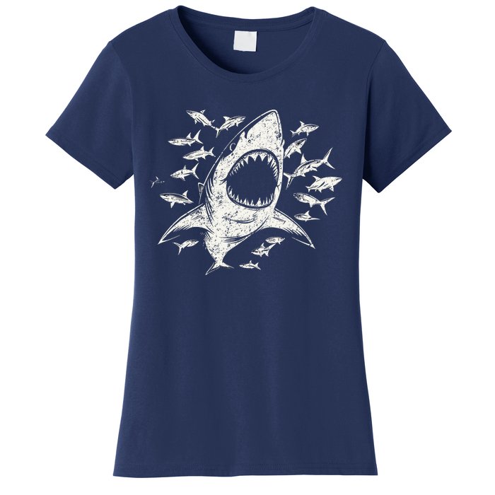 White Shark Lover Marine Biology Animal Science Women's T-Shirt