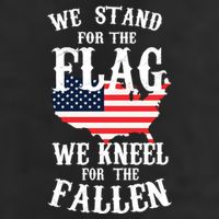 We Stand For The Flag Kneel For The Fallen Garment-Dyed Fleece Hoodie