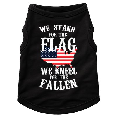 We Stand For The Flag Kneel For The Fallen Doggie Tank