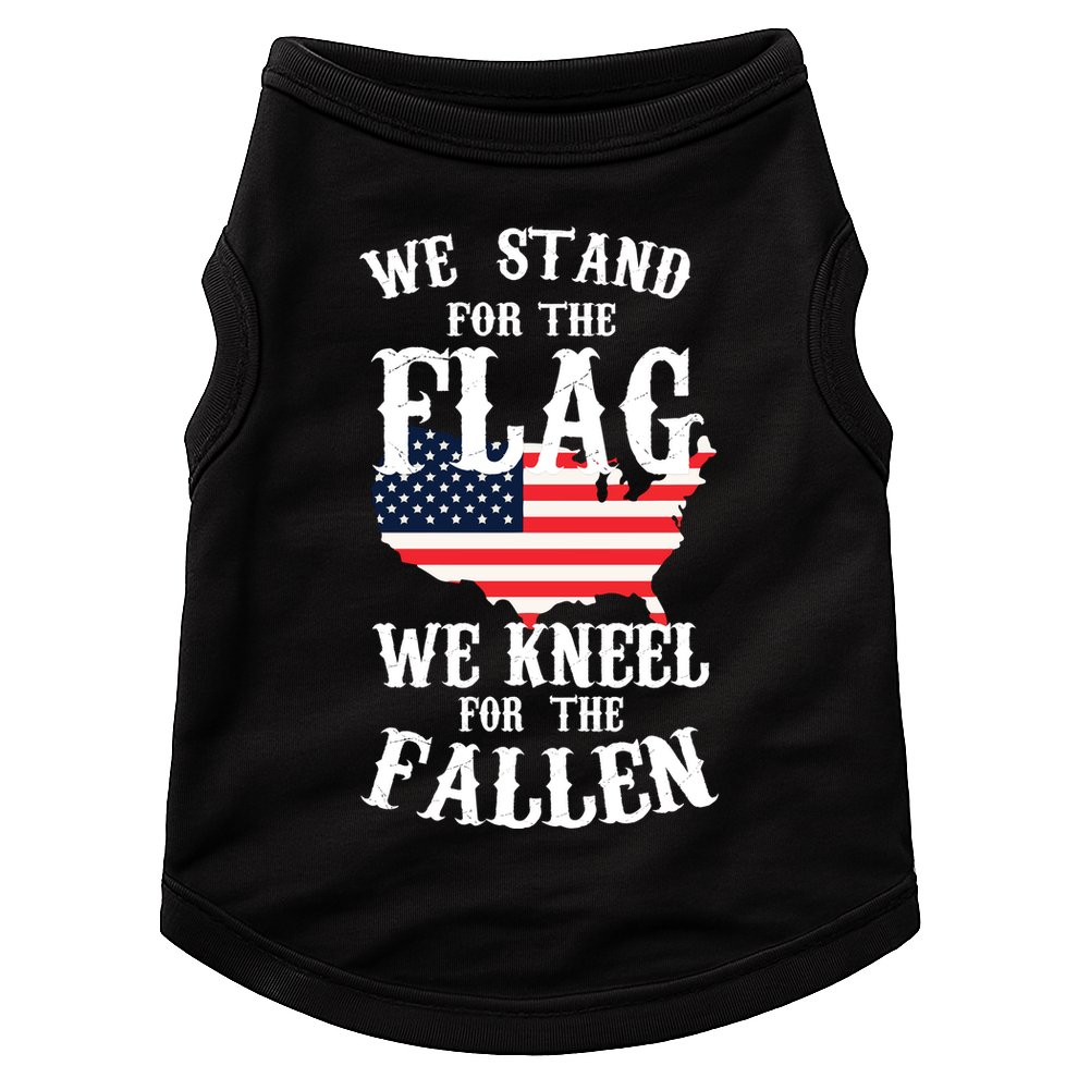 We Stand For The Flag Kneel For The Fallen Doggie Tank