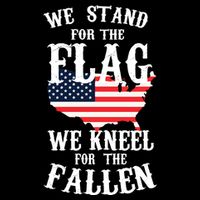 We Stand For The Flag Kneel For The Fallen Apron