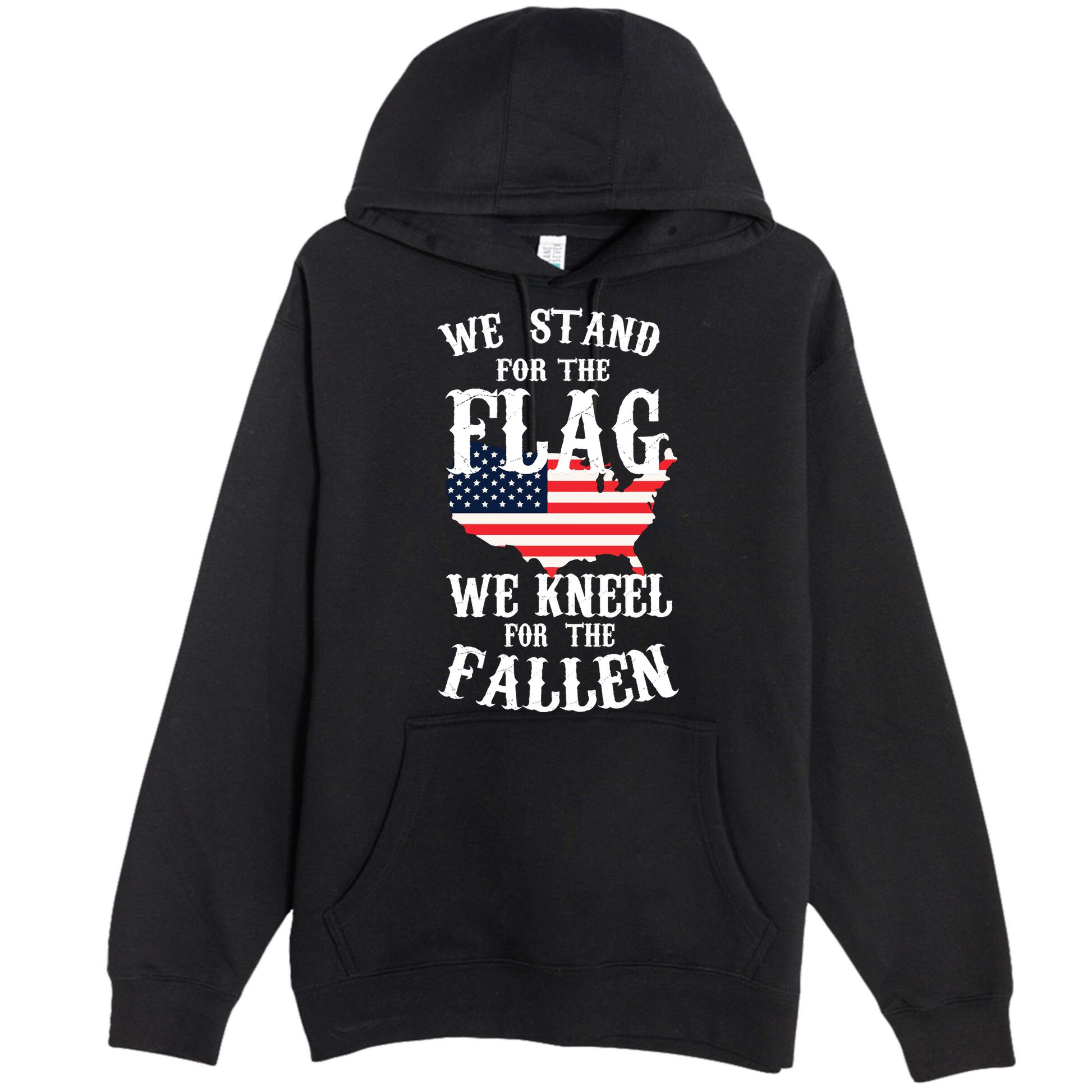 We Stand For The Flag Kneel For The Fallen Premium Pullover Hoodie