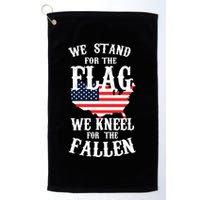 We Stand For The Flag Kneel For The Fallen Golf Towel
