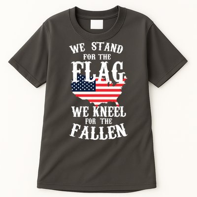 We Stand For The Flag Kneel For The Fallen Tall T-Shirt