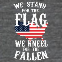 We Stand For The Flag Kneel For The Fallen Flatbill Hat