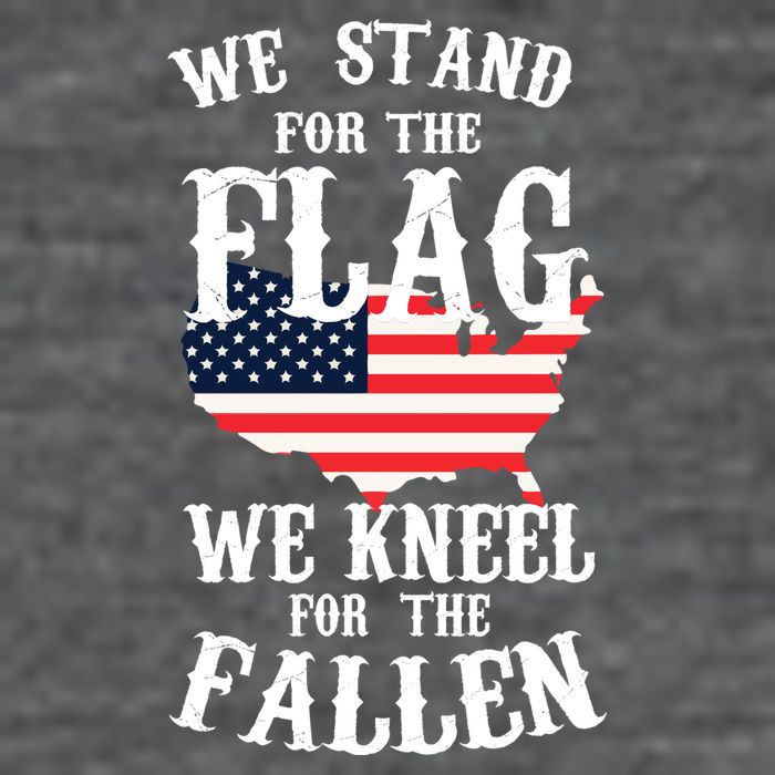 We Stand For The Flag Kneel For The Fallen Flatbill Hat