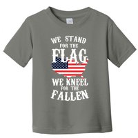 We Stand For The Flag Kneel For The Fallen Toddler T-Shirt