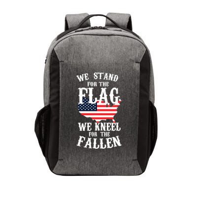 We Stand For The Flag Kneel For The Fallen Vector Backpack