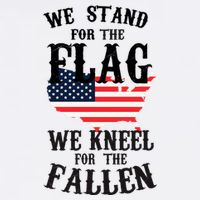 We Stand For The Flag Kneel For The Fallen Garment-Dyed Sweatshirt