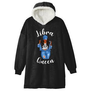 Wo Streetwise Libra Queen Black Wo Zodiac Birthday Sassy Hooded Wearable Blanket