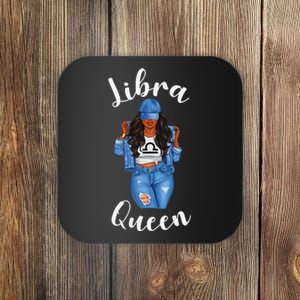 Wo Streetwise Libra Queen Black Wo Zodiac Birthday Sassy Coaster