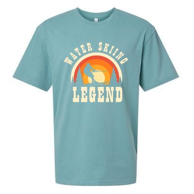 Water Skiing Legend Water Skiier Funny Water Skiing Meaningful Gift Sueded Cloud Jersey T-Shirt