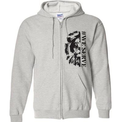 We Serve Lions Vintage Lions Club International Full Zip Hoodie