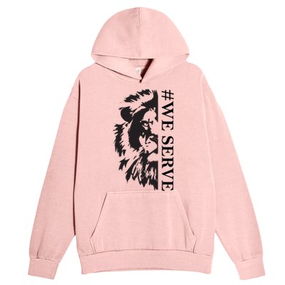 We Serve Lions Vintage Lions Club International Urban Pullover Hoodie