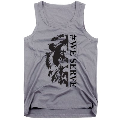 We Serve Lions Vintage Lions Club International Tank Top